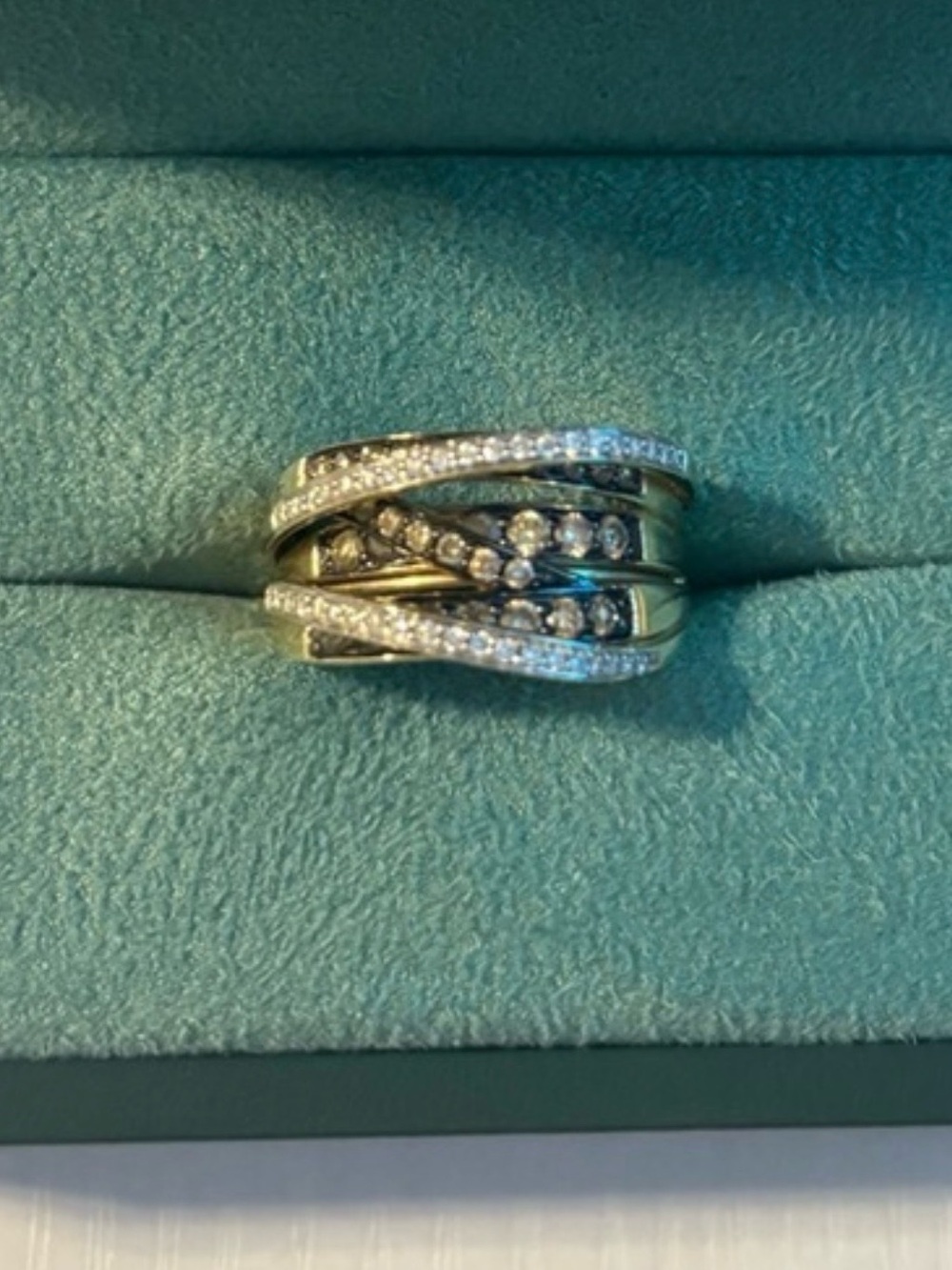 Le Vian 14 Carat Gold, 1 1/2 Diamond Ring Covered in Chocolate & Nude Diamonds